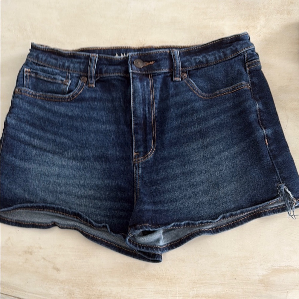 American Eagle Outfitters Blue Jean Shorts High-Waisted Casual